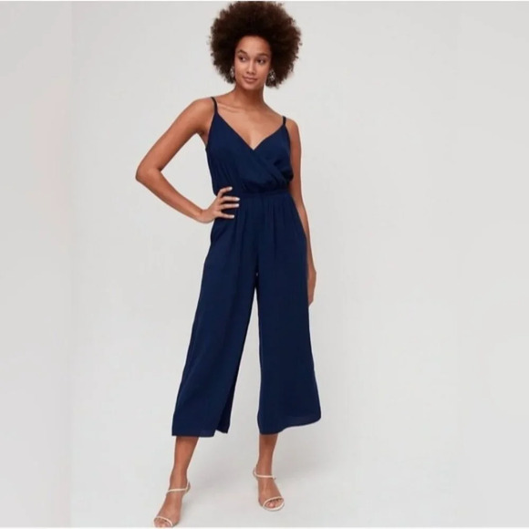 WILFRED Melodie Jumpsuit Blue XS Aritzia - Picture 2 of 11
